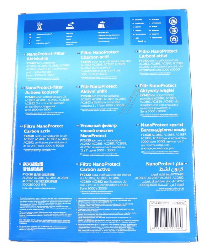 Aktivkohlefilter Philips FY2420/30 für Luftreiniger FY242030