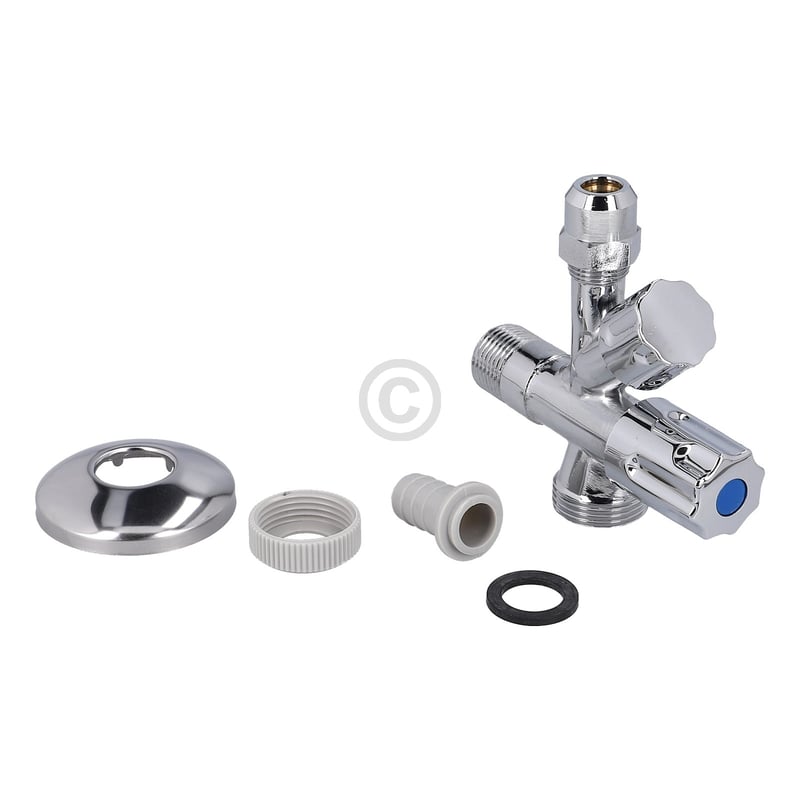 Kombi-Eckventil 3/8"x10mm 3/4" Schlauchanschluss BLUPARTS 10104808