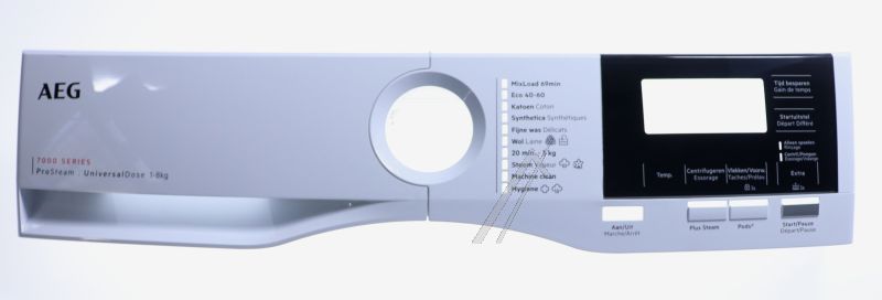 Bedienfeld für Waschmaschine AEG 140267140014 Weiß Sprache NL FR