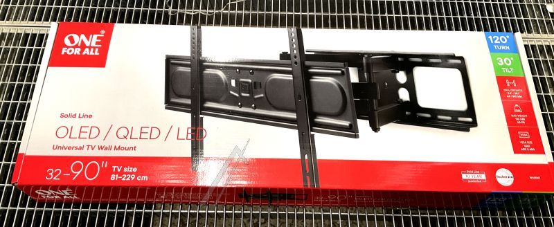 Solid Line Wandhalterung für Fernsehen & Telefonie One For All WM4661 Neigbar, schwenkbar