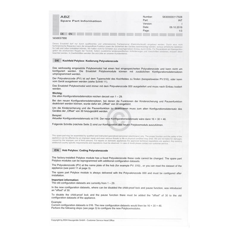 Steuerungsmodul Relaisplatine YL136-3, Poly-Box IH5 00646228