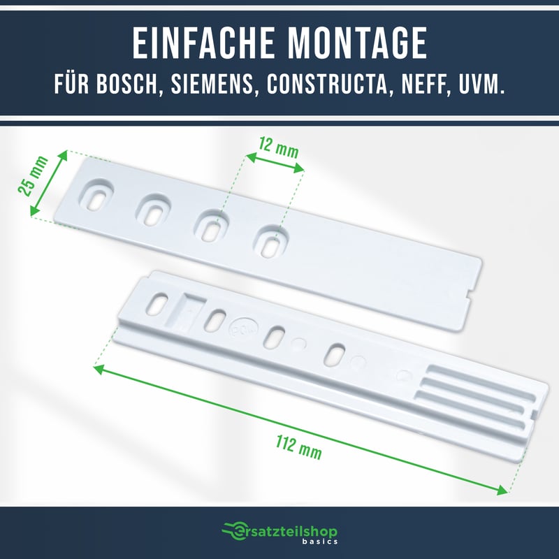 Türmontageset wie LIEBHERR 9086322 für Schlepptür Kühlschrank Gefrierschrank