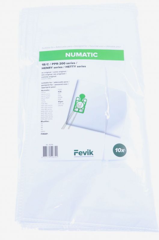 Staubsaugerbeutel für Numatic Staubsauger Sqoon 604015 10 Stück