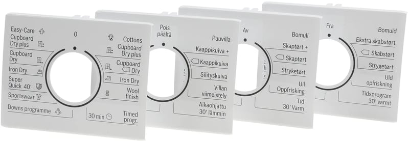 Bügelblech für Trockner Bosch 00634150 Hitzeblech, Rückseite