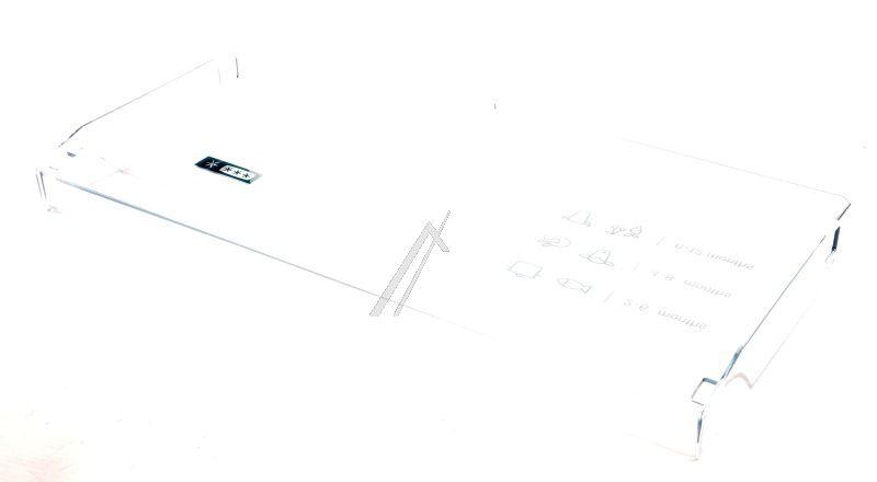 Schubladenblende für Kühlschrank Bosch Siemens 11068144 für Gemüsefach, durchsichtig