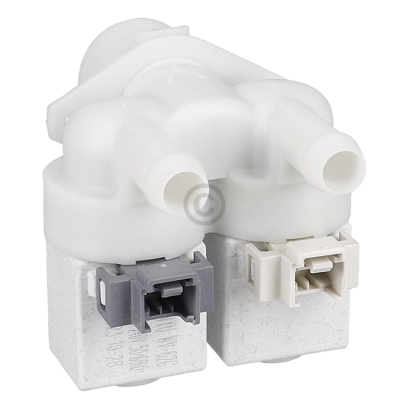 Magnetventil 2-fach 180° 12mmØ passend für Beko 2466302002 BLUPARTS in
