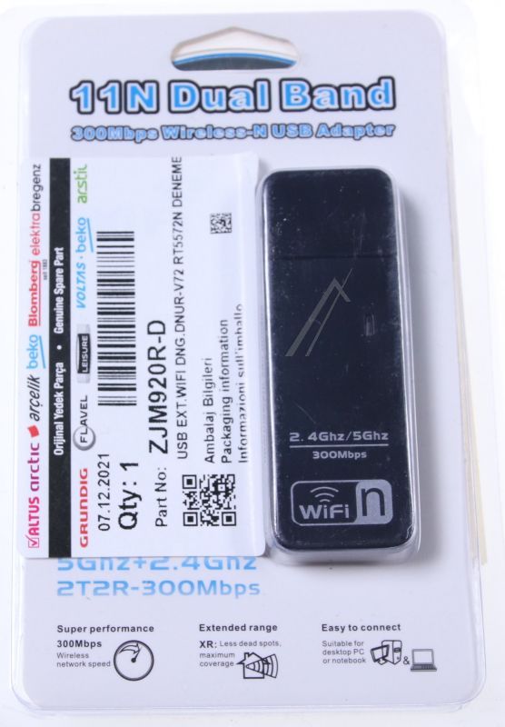USB-WLAN-Dongle für Fernsehen & Telefonie Grundig ZJM920RD kleiner Adapter