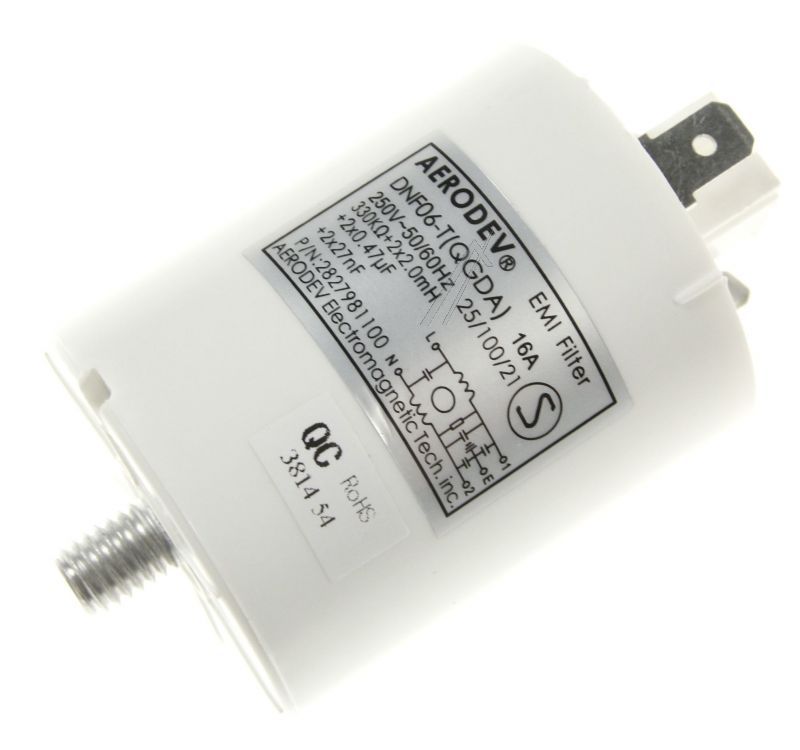 Entstörfilter für Beko Geschirrspüler C00872449 16A, 250V