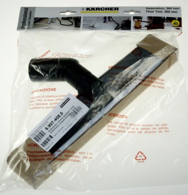 Bodendüse für Kärcher Staubsauger 69074080 Allzweck, DN 40