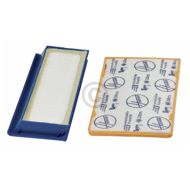 Filter Motorschutzfilter + Abluftfilter HOOVER 35601193 U63 Original für Staubsa