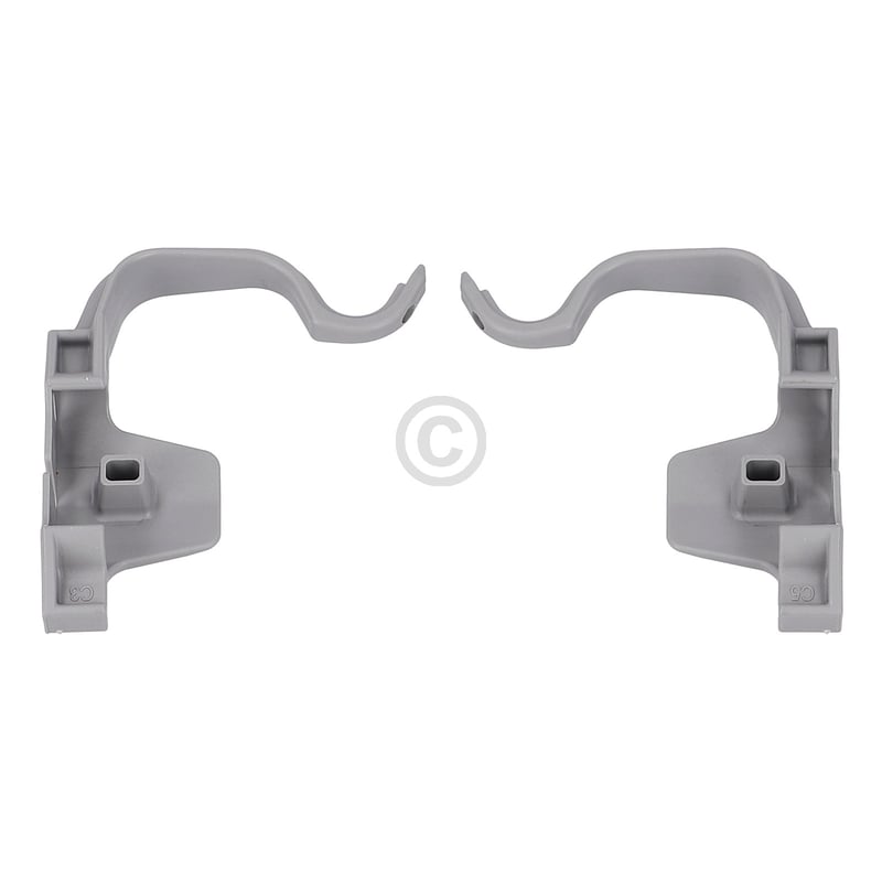 Klemme Links und Rechts an Schiene Oberkorb Bosch 10029558 für Geschirrspüler