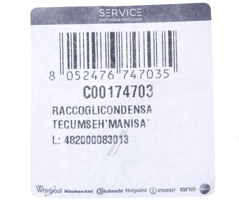 Tropfwasserschale für Kühlschrank Whirlpool Indesit 482000083013 Auffangschale