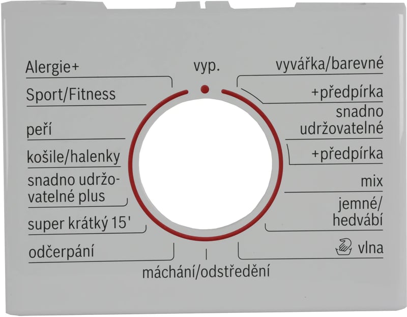 Legende für Waschmaschine Bosch 00657333 Steuerung, Elektronik