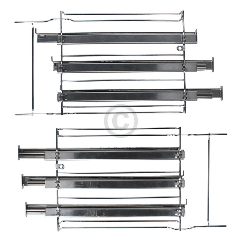 Haltegitterset mit Teleskopauszug 3-fach für Backbleche Rost gorenje AC057 471093 in Superior Backofen