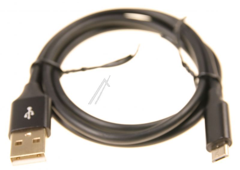 Schnelllade Micro-USB Datenkabel für Staubsauger Com Schwarz, 1 Meter, 3A