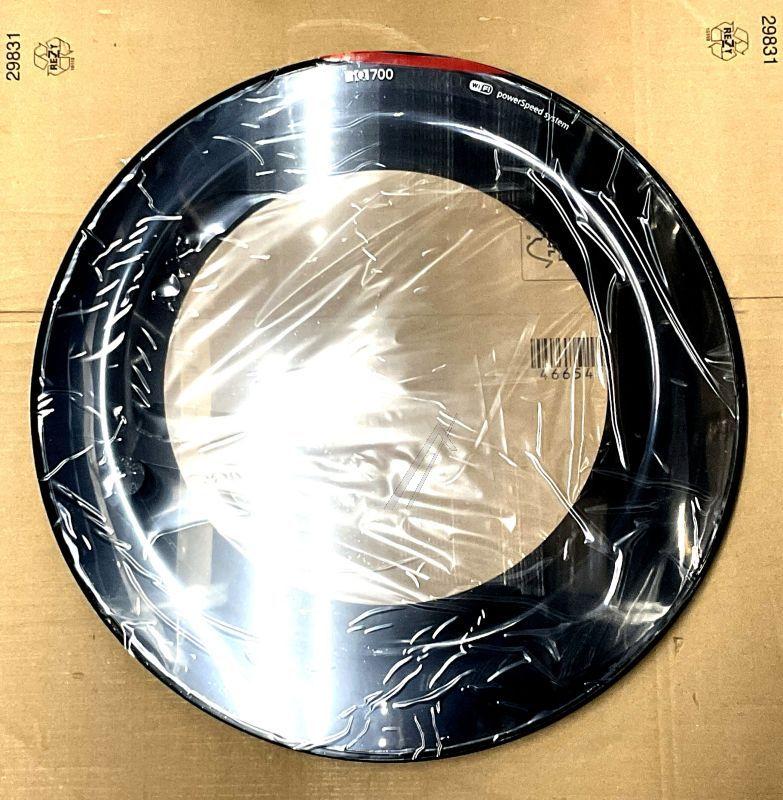 Bullaugenrahmen Schwarz für Waschmaschine Bosch Siemens 11063921 Sichtfenster Abdeckung