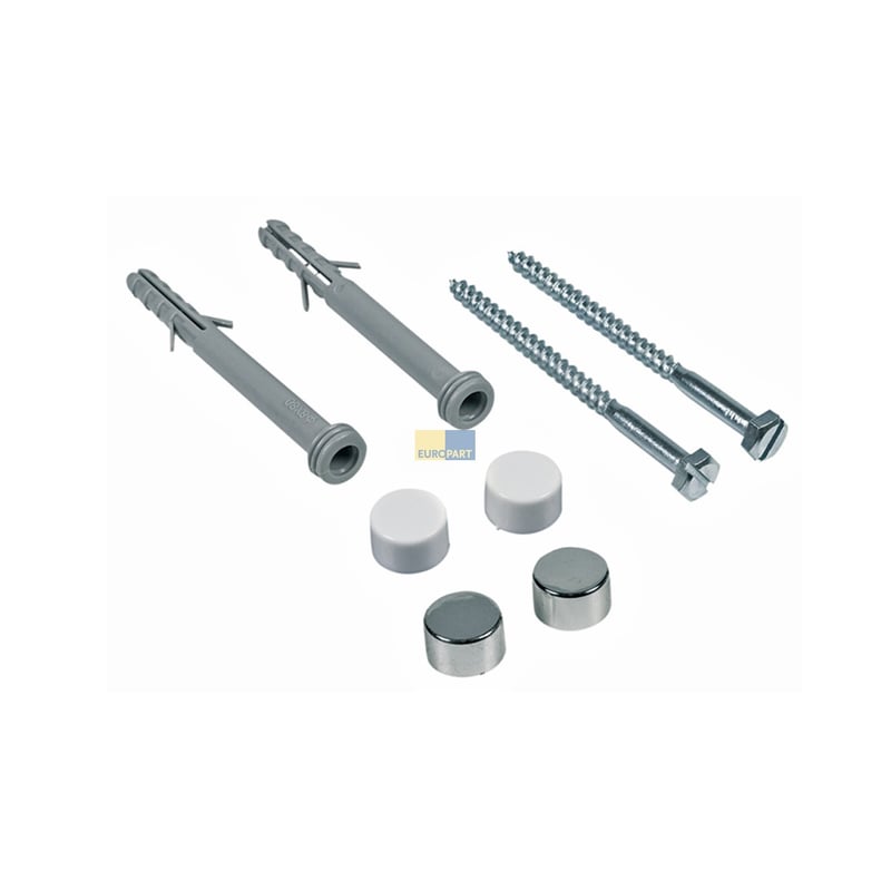 Befestigungssatz für Stand-WC weiß chrom 22507 6 Sanitop