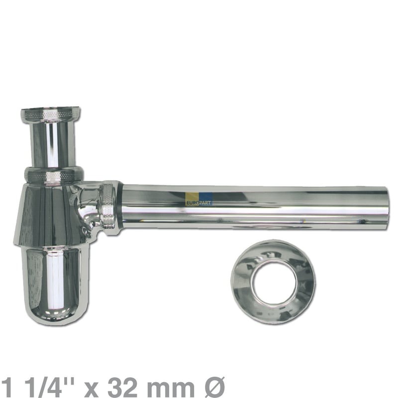 Siphon 1 1/4"x32mm chrom