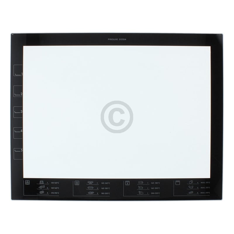 Innenscheibe für Backofentüre AEG 387436609/3 in Herd