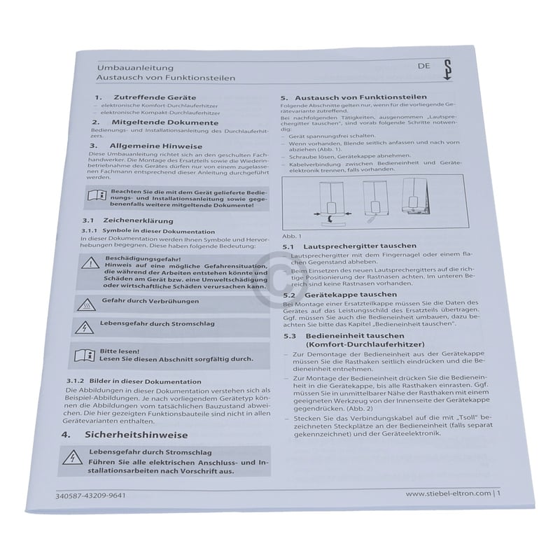 Heizung STIEBEL ELTRON 329923 für Durchlauferhitzer