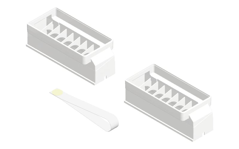 Adapterkit Meltem 200025 M-WRG-U² AK zum Einbau für Wohnraumlüfter in Montageset
