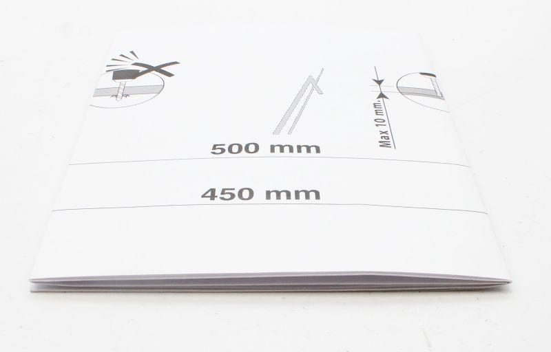 Einbauvorlage für Geschirrspüler 140003547035 Originalersatzteil von AEG