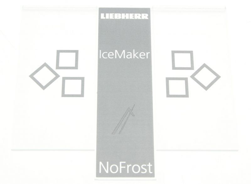 Infoblende Ice-Maker für Kühlschrank Liebherr 743839600 NoFrost bedruckt