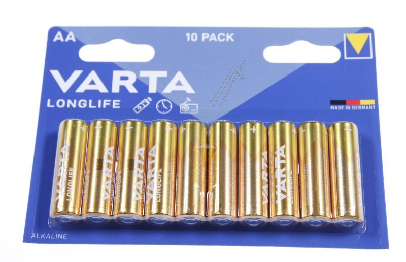 Varta AA-Batterien für Ofen 4106101461 10er Pack Longlife