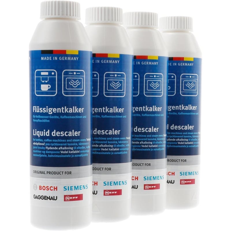 Flüssigentkalker Set Bosch 00312012 für Kaffeemaschine Dampfbackofen 4x250ml