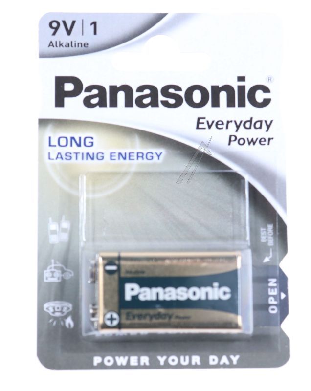 Batterie 6LR61 9V für Mikrowelle Panasonic 6LR61EPS1BP Everyday Power, Einzelpack