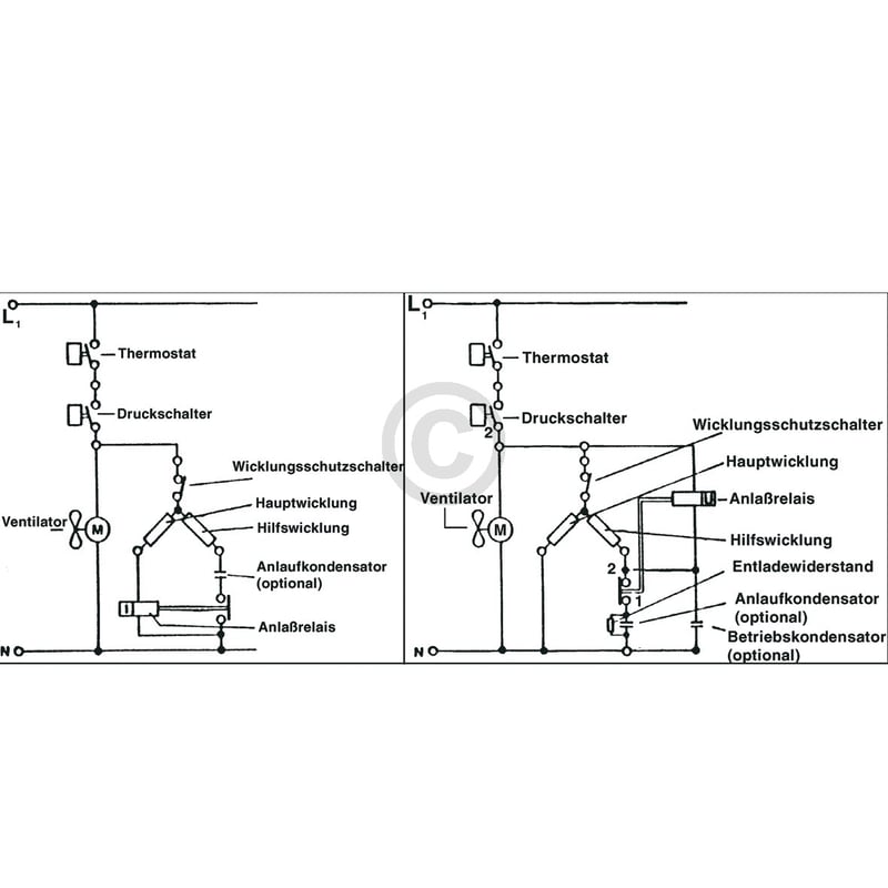 Klixon für Kompressor, 105W RT2160030