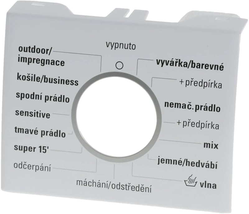 Legende für Waschmaschine Bosch 00652958 Waschmaschinen-Blende