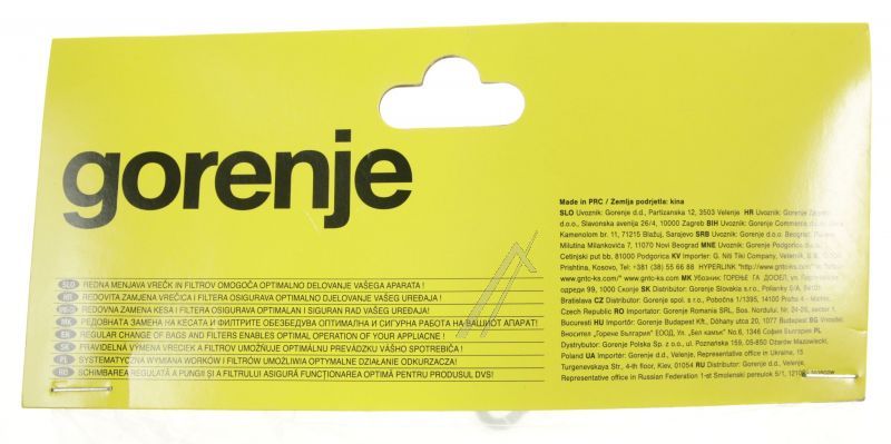 HEPA-Filter für Hisense/Gorenje Staubsauger 264801 Inlet, Outlet