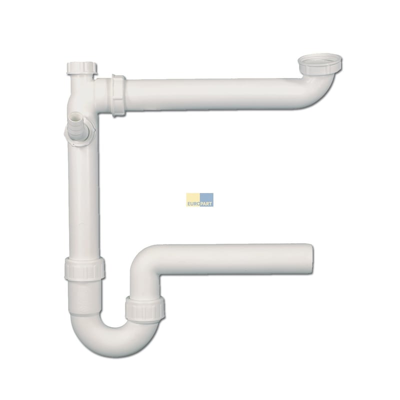 Siphon 1 1/2"x40mm Spülbeckenablaufsiphon weiß
