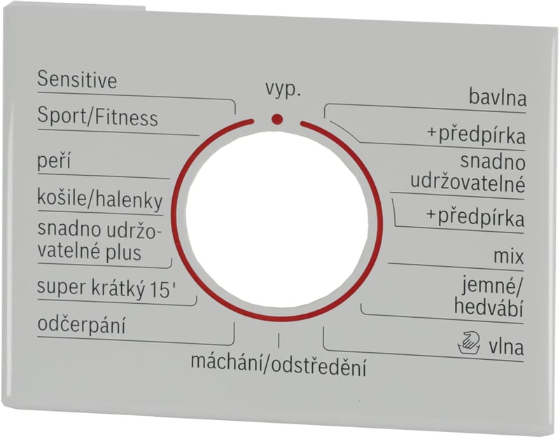 Waschmaschinen-Legende BSH-Gruppe 00750942 Bedienfeld, Elektronik