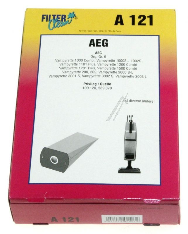 Staubsaugerbeutel für Staubsauger Filterclean 000035KA 10er Pack + Motorfilter