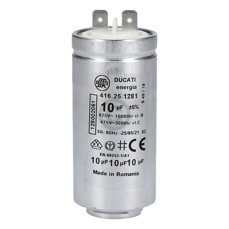 Kondensator 10µF AEG 125002061/5 für Trockner Waschtrockner