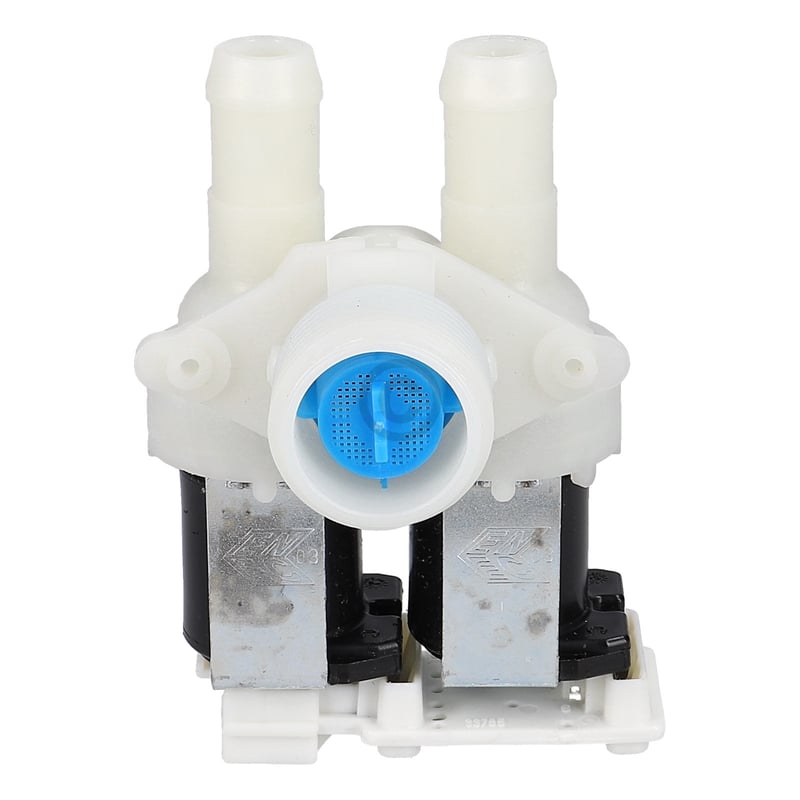 Magnetventil wie Whirlpool 481227128558 2-fach 90° 14,0mmØ für Waschmaschine