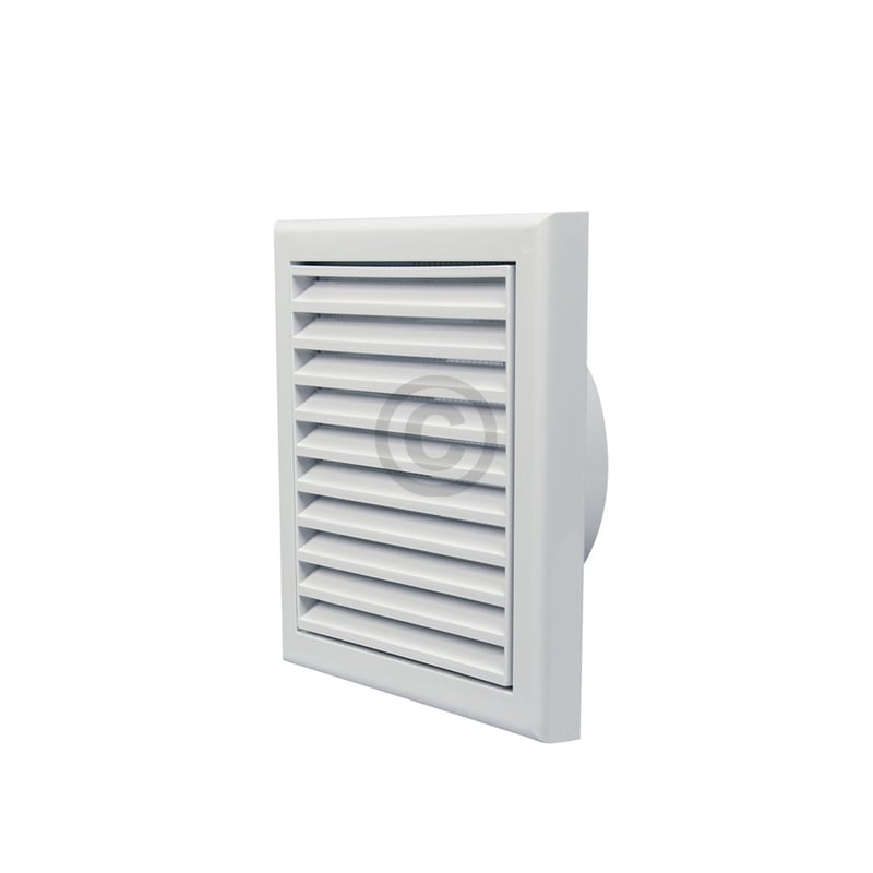 Außengitter 100erR weiß, mit Netz