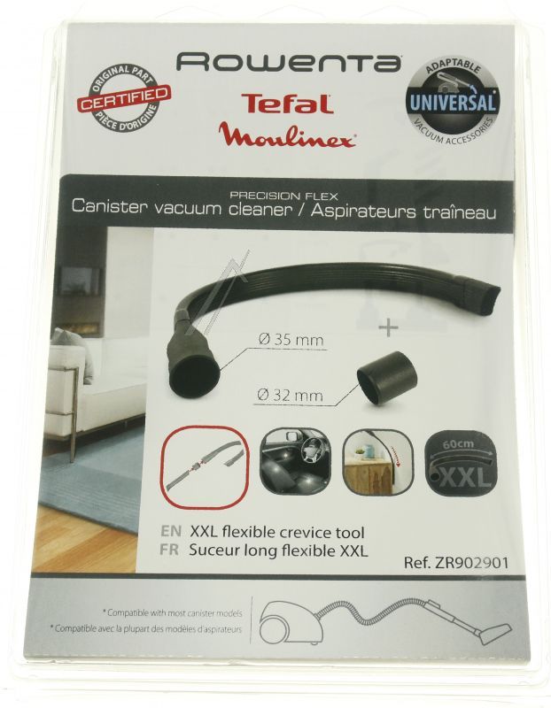 Flex-Fugendüse für Staubsauger Groupe Seb ZR902901 60cm, XXL, Adapter