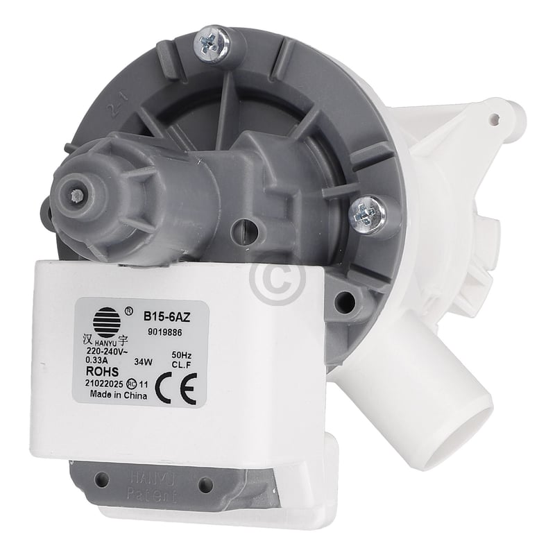Ablaufpumpe mit Kopf Sieb passend für Beko 2840940100 Arcelik SPW165350E31P-01