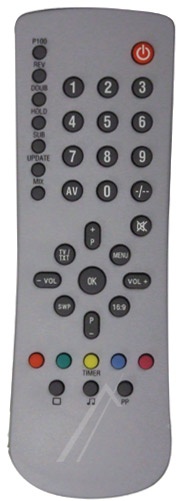 Infrarot Fernbedienung für TV und Telefon Grundig C00940135 Steuerung Schwarz.