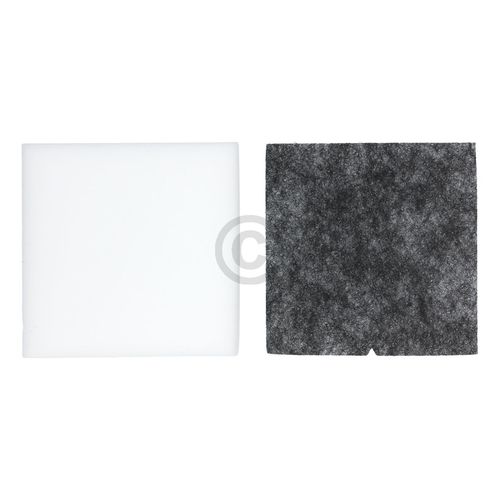 Filterset wie BOSCH 12011363 12011362 Abluftfilter Schaumfilter MIT Schwarzvliesmatte 115x115mm für Staubsauger