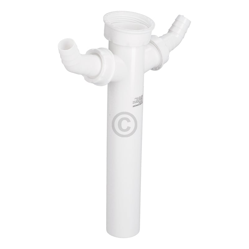 Verstellrohr 1 1/2"x40mmØ mit 2 Geräteanschlüssen für Spülbeckensiphon 98837148