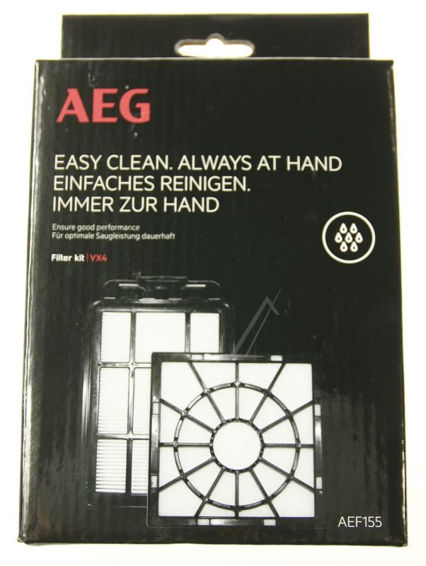 AEF155 VX4 Filterset für Staubsauger AEG 9001688424 Mikro- & Abluftfilter