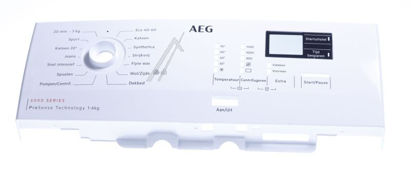 Panelhalter Weiß für Waschmaschine AEG 140271974010 Bedienelementhalter