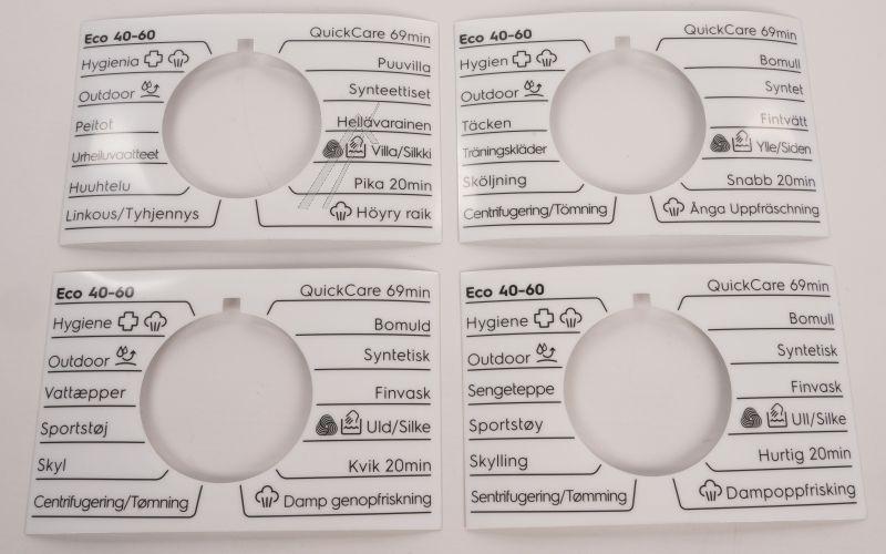 Programmscheibe für Waschmaschine Electrolux 140283619025 Knopf selbstklebend