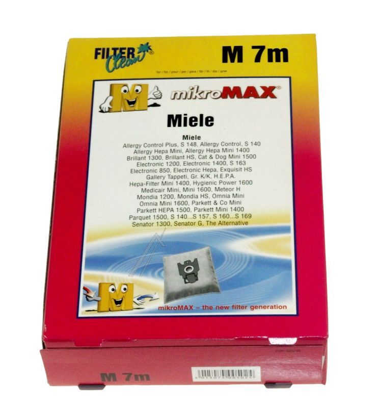 Micromax-Beutel für Staubsauger Filterclean FL0015K 4+1