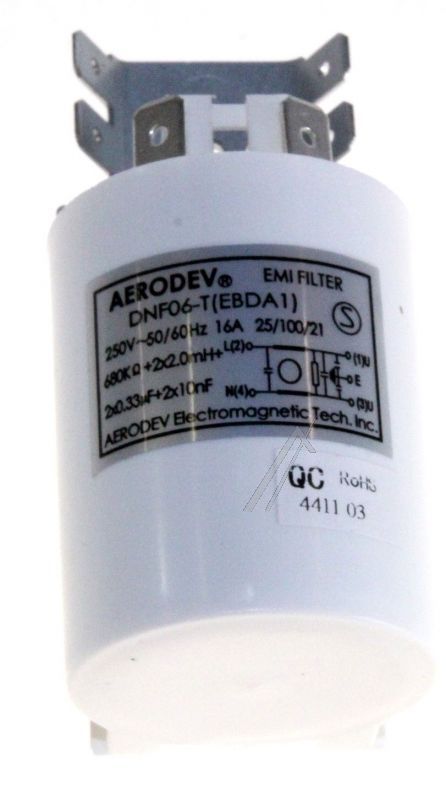 Entstörfilter für Geschirrspüler Beko/Grundig/Arçelik C00916212 2x2mH