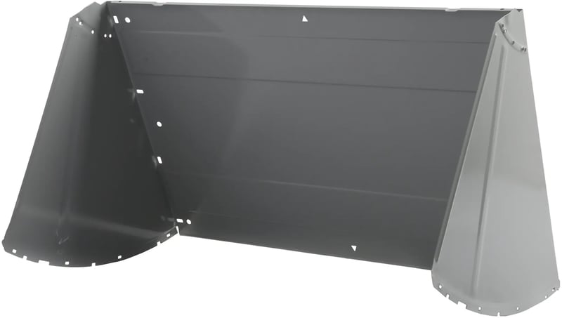 Frontblende für Dunstabzugshaube BSH-Gruppe 00776616 Edelstahl, weiß